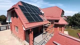 Installation of a 10 kW solar station