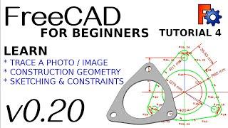 FreeCAD 0.20 For Beginners | 4 | Tracing Photo / Image to Build a Simple Model