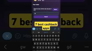 7 best cashback apps on your purchases tapswap code #tapswapdailyvideocode