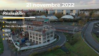 Timelapse avancement chantier ITrium (nov 2022)