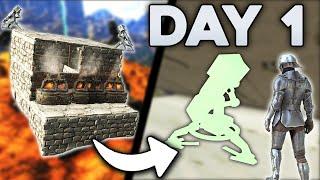 Duo Claiming an Insane Extinction Rathole Day 1! - ARK PvP