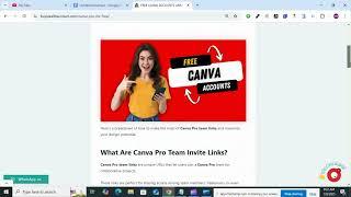 How To Get Canva Pro Team Invite in 2025 [FREE TUTORIAL]