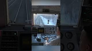 Рекуперация на электровозе ЭП1  с пассажирским поездом #shorts