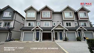 ️ OPEN HOUSE  Stylish & Spacious Townhome   3 22600 GILLEY RD, RICHMOND #vancouverrealestate