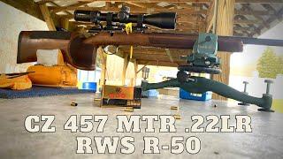 CZ 457 MTR .22LR - Bolt Action Target Riffle Testing with RWS R-50