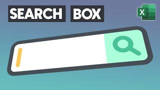 How to Build a Search Box in Excel - Create a Search Bar in minutes