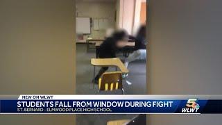 Video shows students falling out of window during fight at school in St. Bernard