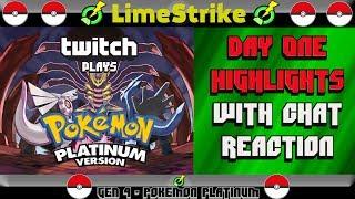 Twitch Plays Pokemon Platinum - Day 1 HIGHLIGHTS!