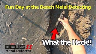 Fun day at the Beach Metal Detecting