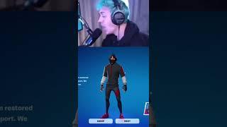 Ninja REVEALS GLITCH to get *IKONIK SKIN FREE* una Fortnite  #nina #shorts