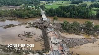 Hurricane Helene Floods Greene County, TN - Drone Footage