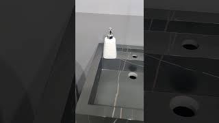 PORCELAIN SLAB TILES FULL WASHBASIN #porcelain #tiles #ceramic #youtube #design #bathroom