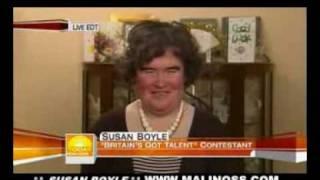 Susan Boyle sings in a interview on the Today show With Paul Potts