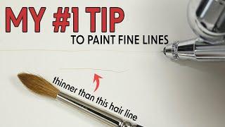 Paint FINER LINES & MICRO DETAIL with ANY AIRBRUSH