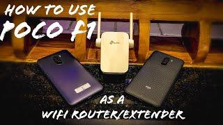 How to use Poco F1 as a Wifi Router/Extender