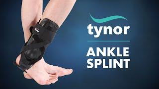 How to Wear Tynor Ankle Splint to immobilize, support and stabilize the ankle joint