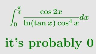 A nasty looking trigonometric integral