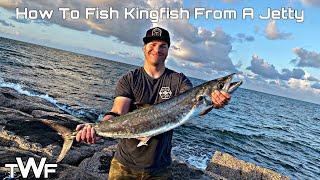 Jetty KING!!!! How to Fish For Kingfish: Fishing The Port Aransas Jetty