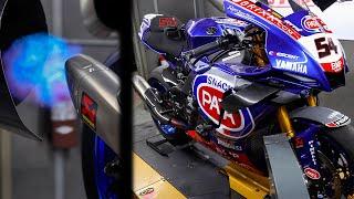 Yamaha R1 World Championship Replica Limited Edition - BACKFIRES on the Dyno!