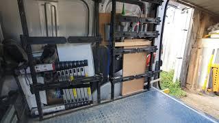 homemade dewalt van racking