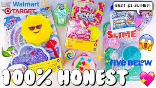 STORE BOUGHT SLIMES REVIEW  $1 SLIME?! Walmart, Target, & Five Below