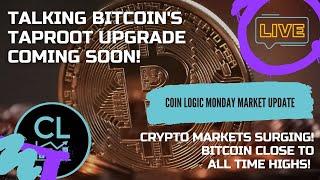 Bitcoin's Taproot Soft Fork Coming Soon! Crypto Markets Surging!