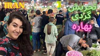 The traditional bazaar of Tajrish full of colorful spring fruitsIRAN 2024,Tehran