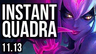 EVELYNN vs KINDRED (JUNGLE) | Instant Quadra, 1.7M mastery, 6/3/10 | KR Diamond | v11.13