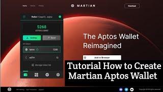 Cara Membuat Martian Aptos Wallet | Wallet Khusus Aptos BlockChain | 3 Menit SingSingSing, Done