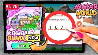 FREE CAWAII PROMOCODE  NEW UPGRADE IN AVATAR WORLD NEW SECRET! PAZU WORLDPAZU SECRET 