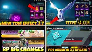 सस्ता Falcon is Here in BGMI | New TDM Effect 3.7 | Pre Order in 3.7 Update ? | RP Big Changes