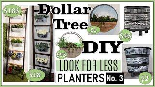 DOLLAR TREE DIY PLANTER IDEAS | LOOK FOR LESS | MODERN FARMHOUSE BOHO | FABEDhacks PLANTERS #3!