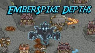 Kingdom Rush Frontiers - Emberspike Depths - Veteran 3 Stars