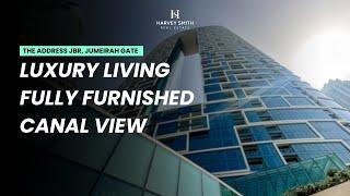 Luxury Living | Canal View | Fully Furnished 1 Bed Apartment in The Address JBR Dubai