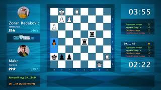 Chess Game Analysis: Zoran Radakovic - Makr : 1-0 (By ChessFriends.com)