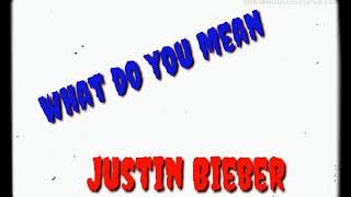 Justin Bieber - What Do You Mean (lyrics video)