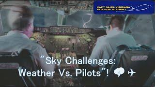 "Sky Challenges: Weather Vs. Pilots"! ️️