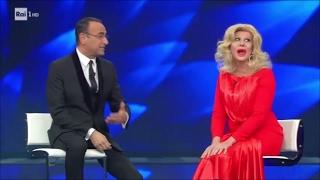 Sanremo 2017 - Virginia Raffaele è Sandra Milo nella quarta serata del Festival