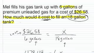 Algebra 1 Help: Solving Proportion Word Problems