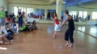 Irina Kozar & Alex Skorik afro- rumba workshop at LA SALSA Lviv dance studio