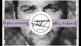 Paper weaving; portrait - Alex Calvert | Art by AnneVerhoef