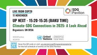 Climate-SDG Connections in 2025: A look ahead