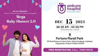 Ankura Hospitals MEGA BABY SHOWER 2.0!  |  Mega Baby Shower Events 2024 Vijayawada | #babyshower