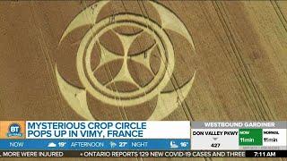 Mysterious crop circle pops up in France