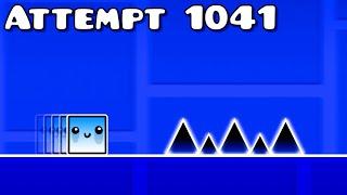 Stereo Madness, но каждая попытка усложняет уровень | Geometry Dash