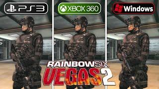 Rainbow Six Vegas 2 (2008) PS3 vs XBOX 360 vs PC | Graphics Comparison