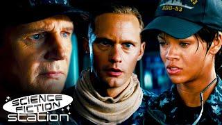 Rihanna, Liam Neeson & Alexander Skarsgård Play Battleship | Battleship | Science Fiction Station