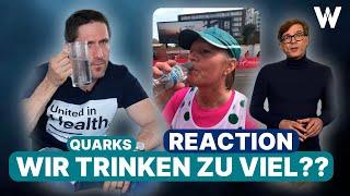 Arzt reagiert: "Wasser: Worauf es beim Trinken ankommt" [Reaction QUARKS] Richtig trinken!