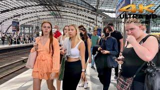 [4k HDR] Germany Berlin Central Train Station (Berlin Hauptbahnhof) Walking Tour 2022 Germany 