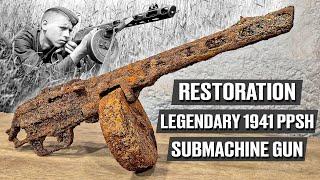 80 years lay in the ground. Elite machine gun of WW2